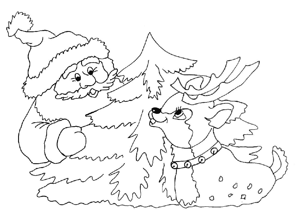 Święty Mikołaj kolorowanki